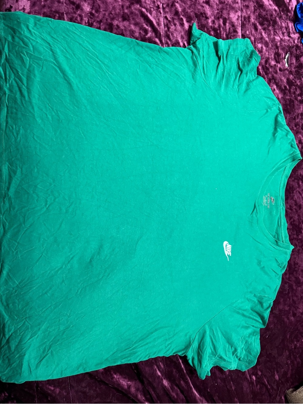 Nike Teal Green Small Swoosh Tee